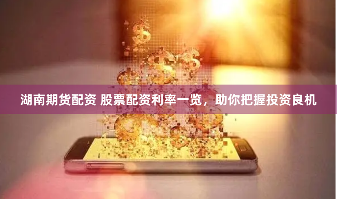 湖南期货配资 股票配资利率一览，助你把握投资良机